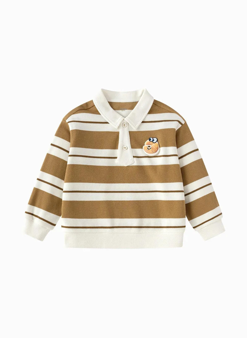 Toddler Boys Lapel Sweatshirt